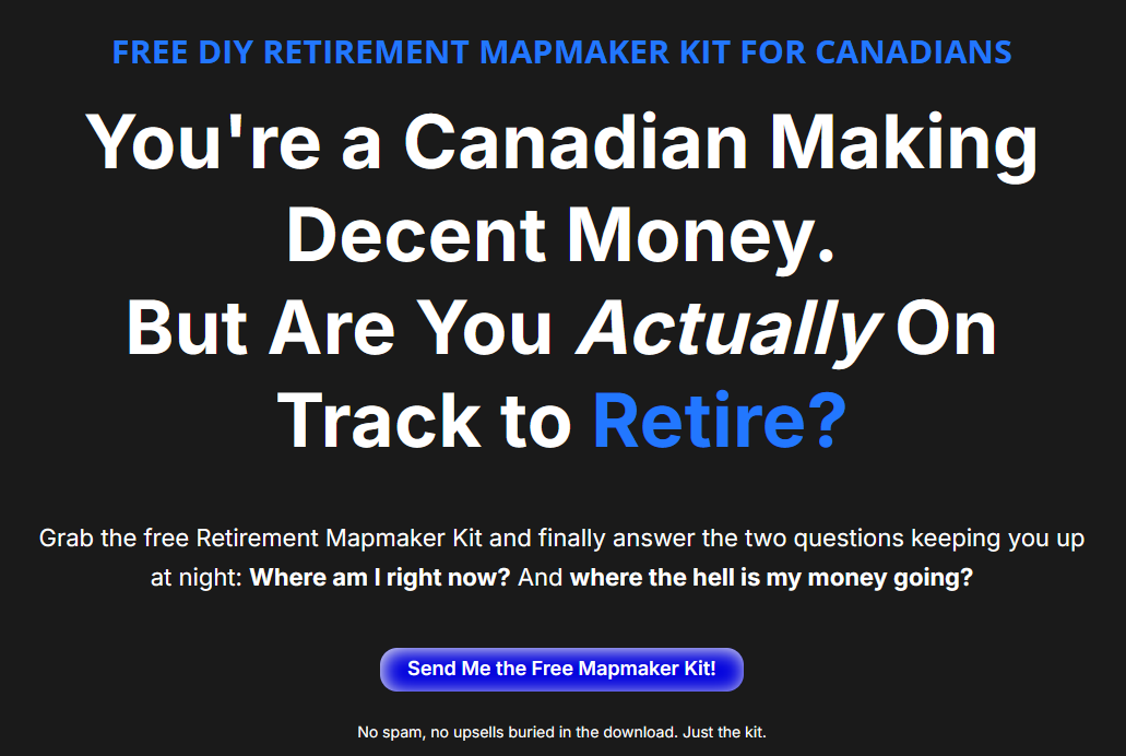 Jerry Penner Canadian Financial Coach Free DIY Retirement Mapmaker Kit